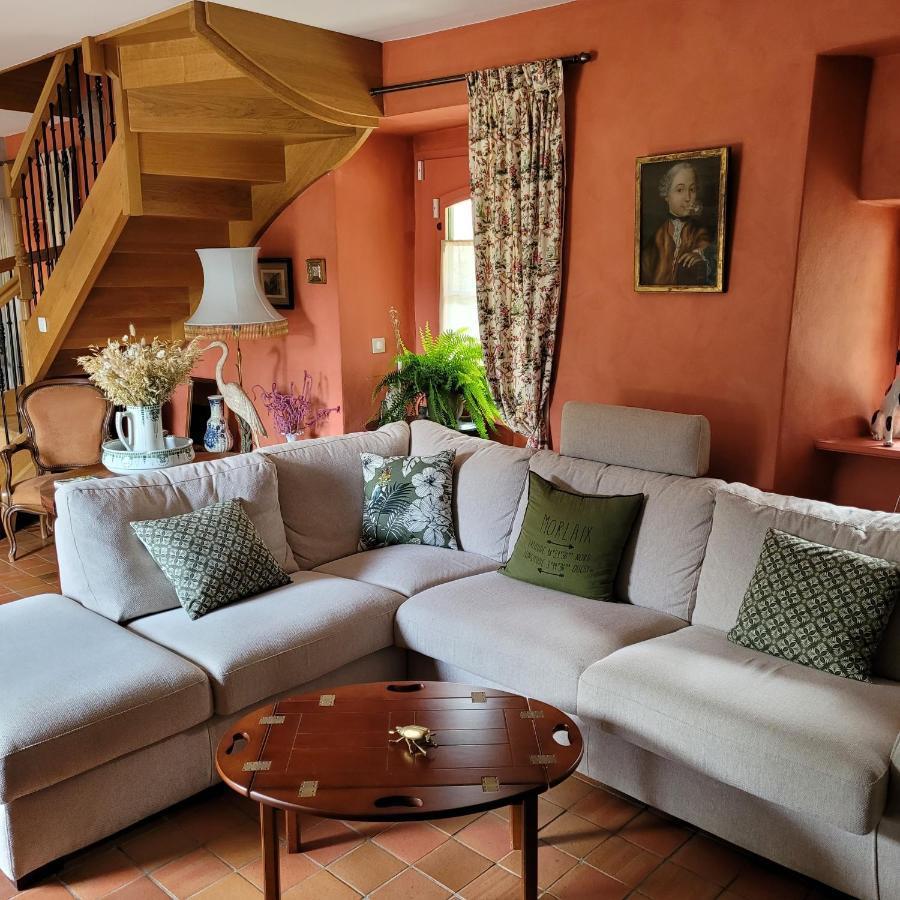 Gite De Charme Au Manoir Du Plessis-Quinquis Sainte-Seve Kültér fotó